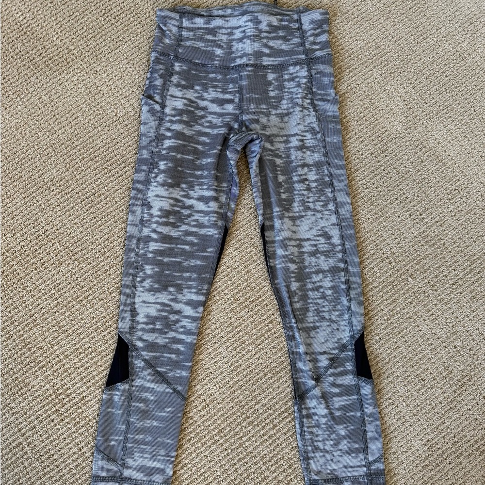 Lululemon Athletica Gray and Black Leggings
